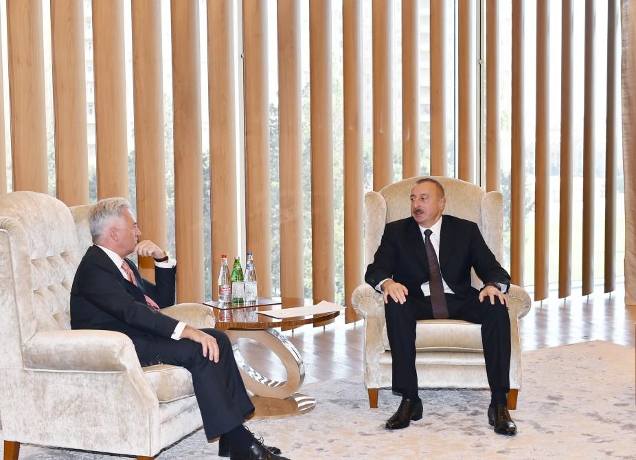 Ilham Aliyev meets with UK Minister of State (PHOTO)