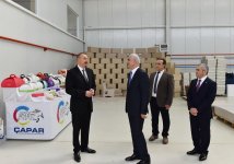 President Ilham Aliyev attends opening of Balakhani Industrial Park (PHOTO)