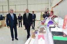 President Ilham Aliyev attends opening of Balakhani Industrial Park (PHOTO)