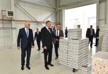 President Ilham Aliyev attends opening of Balakhani Industrial Park (PHOTO)