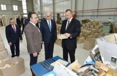 President Ilham Aliyev attends opening of Balakhani Industrial Park (PHOTO)
