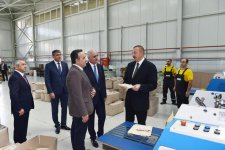 President Ilham Aliyev attends opening of Balakhani Industrial Park (PHOTO)