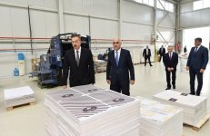 President Ilham Aliyev attends opening of Balakhani Industrial Park (PHOTO)