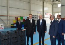 President Ilham Aliyev attends opening of Balakhani Industrial Park (PHOTO)