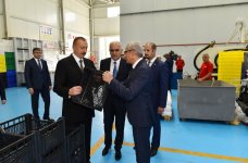President Ilham Aliyev attends opening of Balakhani Industrial Park (PHOTO)