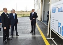 President Ilham Aliyev attends opening of Balakhani Industrial Park (PHOTO)