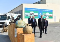 President Ilham Aliyev attends opening of Balakhani Industrial Park (PHOTO)