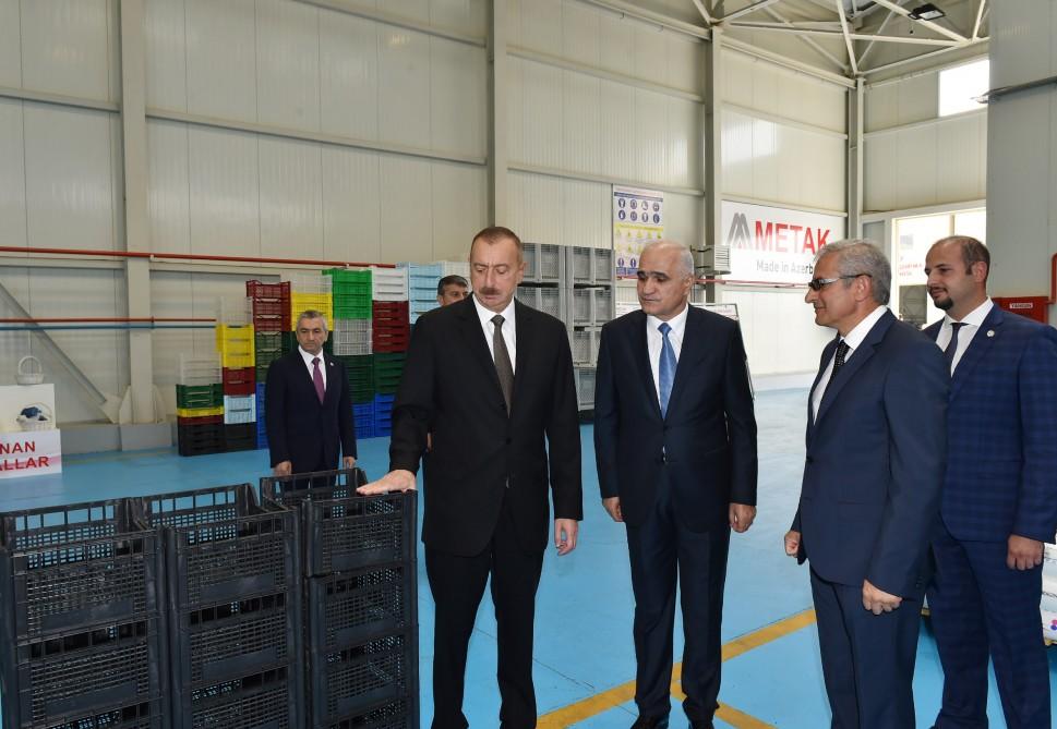President Ilham Aliyev attends opening of Balakhani Industrial Park (PHOTO)