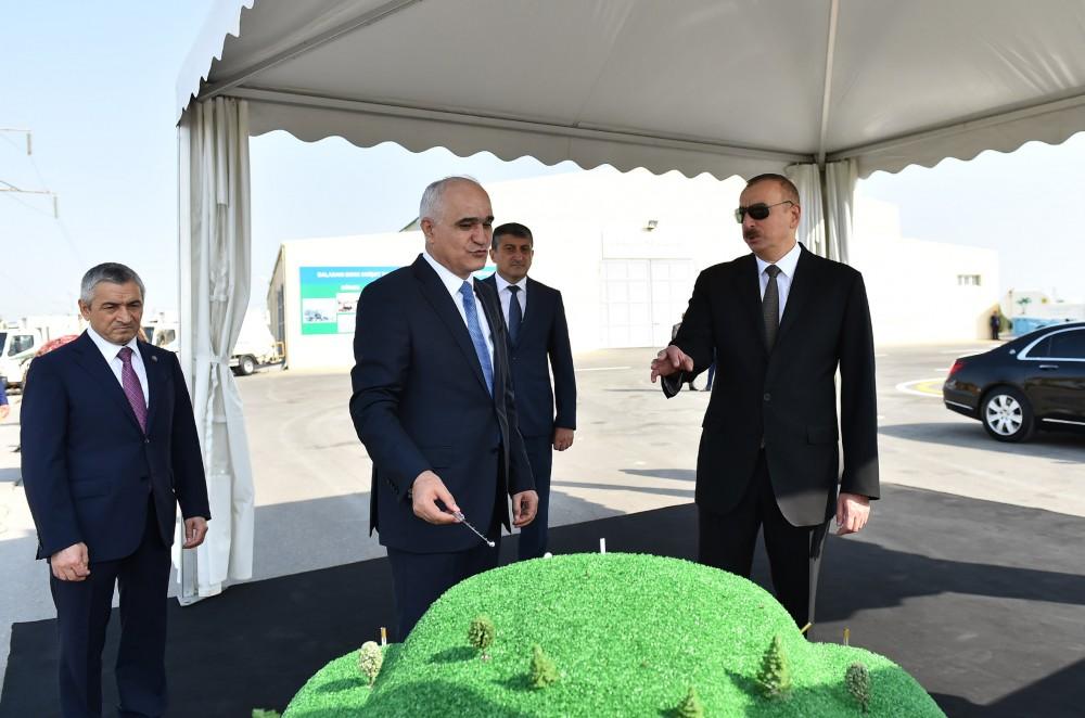 President Ilham Aliyev attends opening of Balakhani Industrial Park (PHOTO)