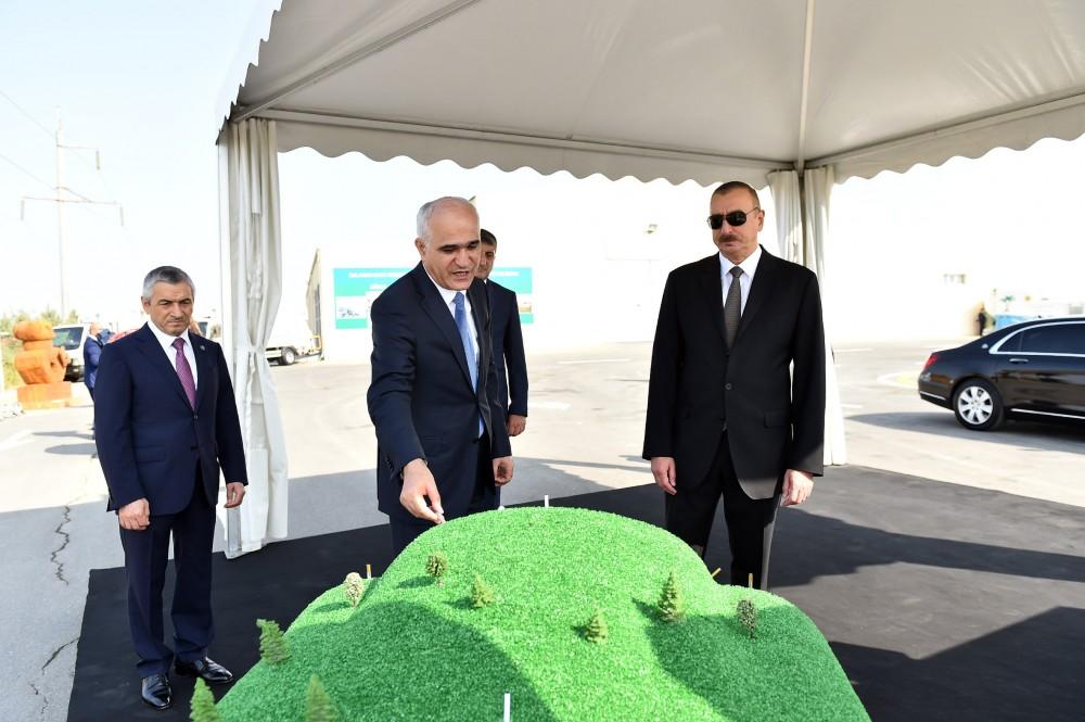 President Ilham Aliyev attends opening of Balakhani Industrial Park (PHOTO)