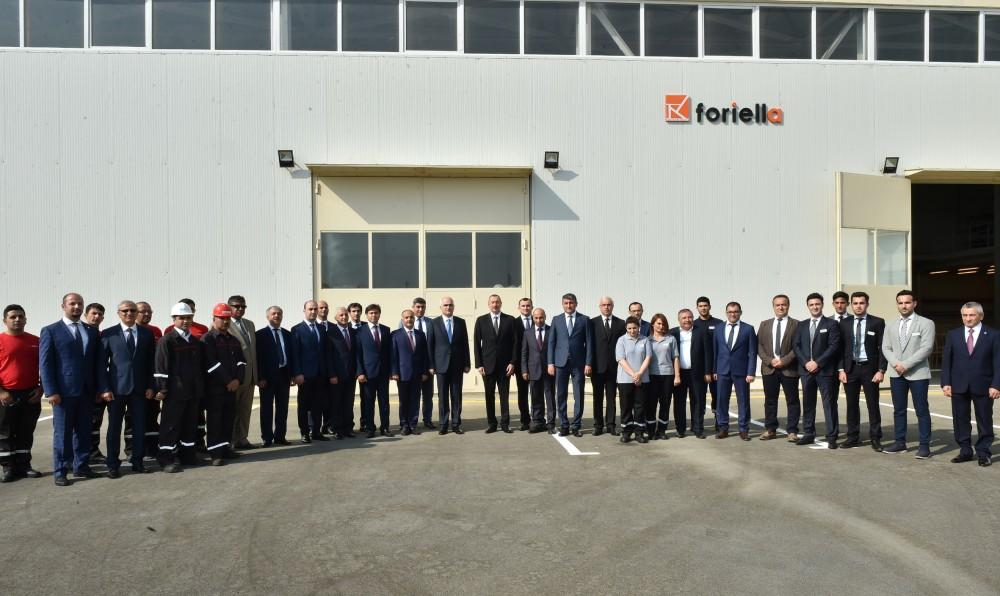 President Ilham Aliyev attends opening of Balakhani Industrial Park (PHOTO)