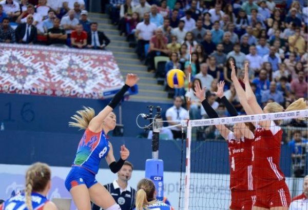 Azerbaijan’s national volleyball team faces Poland squad (PHOTO)
