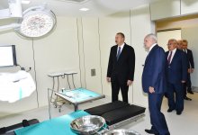 President Aliyev views newly-renovated Neftchala Central District Hospital (PHOTO)