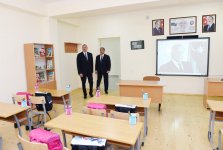 Президент Ильхам Алиев принял участие в открытии в Сальяне нового здания полной средней школы (ФОТО)