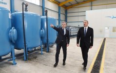 President Ilham Aliyev visits seawater desalination complex in Salyan (PHOTO)