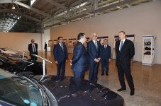 Azerbaijani president attends opening of Neftchala Industrial District (PHOTO)