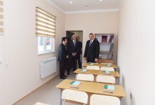 Azerbaijani president attends opening of Neftchala Industrial District (PHOTO)