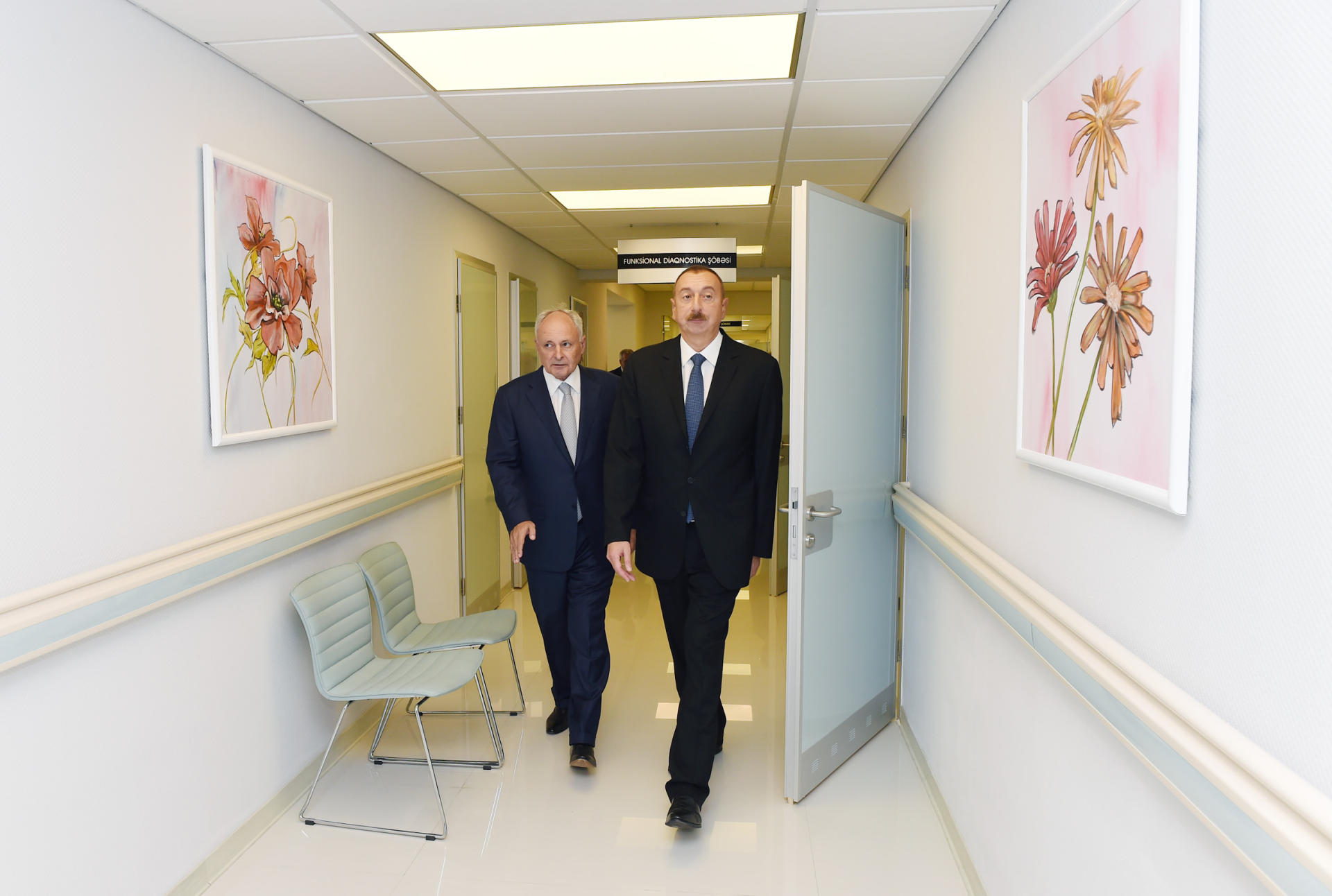 President Aliyev views newly-renovated Neftchala Central District Hospital (PHOTO)