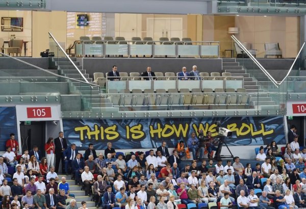 Ilham Aliyev watched Azerbaijan-Germany volleyball match (PHOTO)