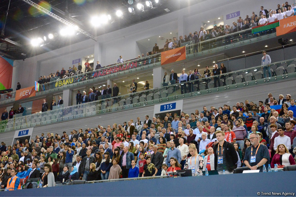 Azerbaijan’s volleyball squad defeats German team at European championship