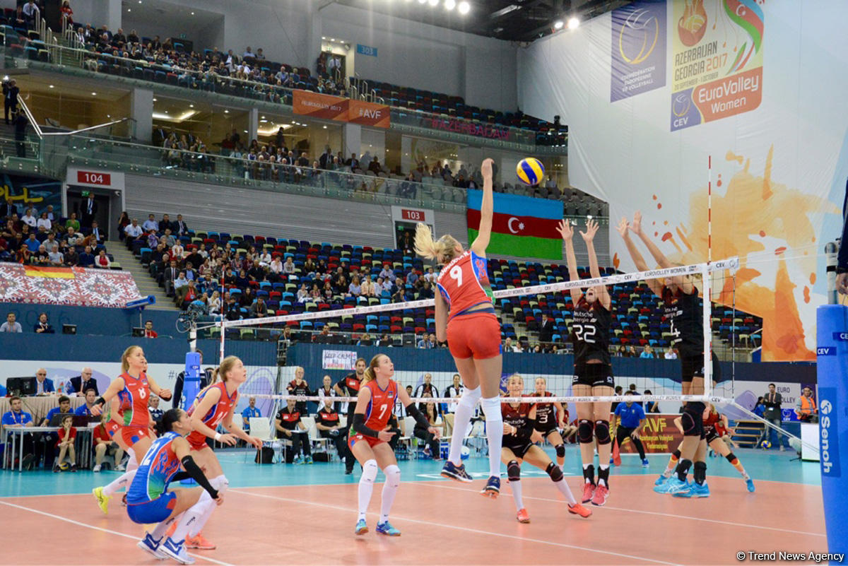 Azerbaijan’s volleyball squad defeats German team at European championship