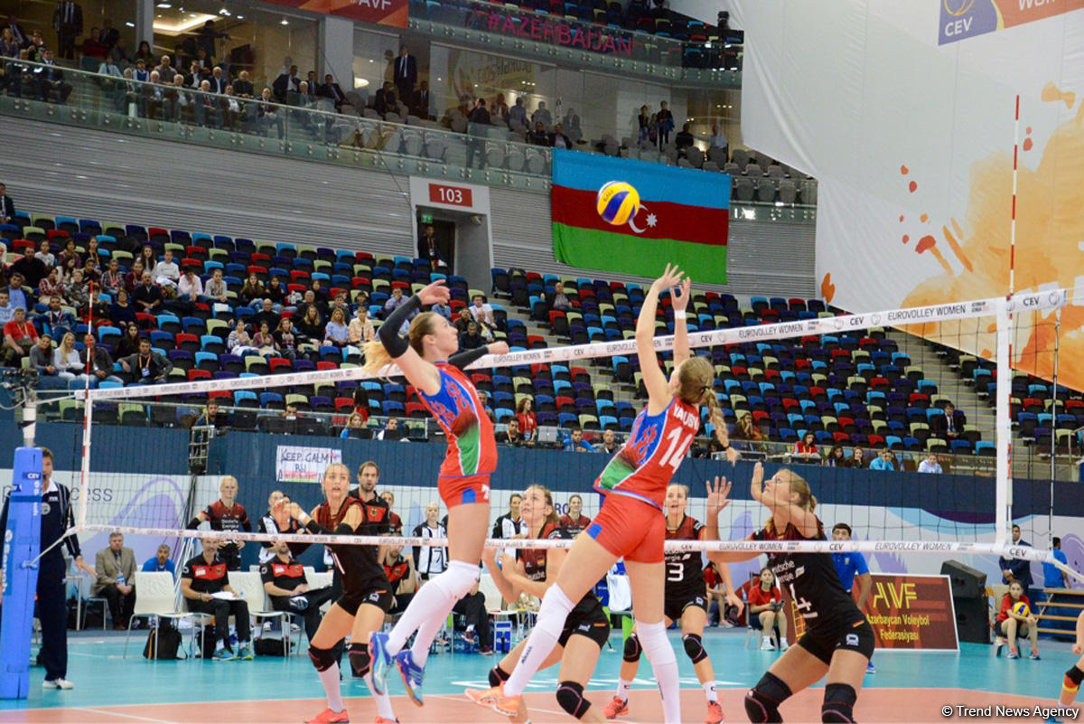 Azerbaijan’s volleyball squad defeats German team at European championship
