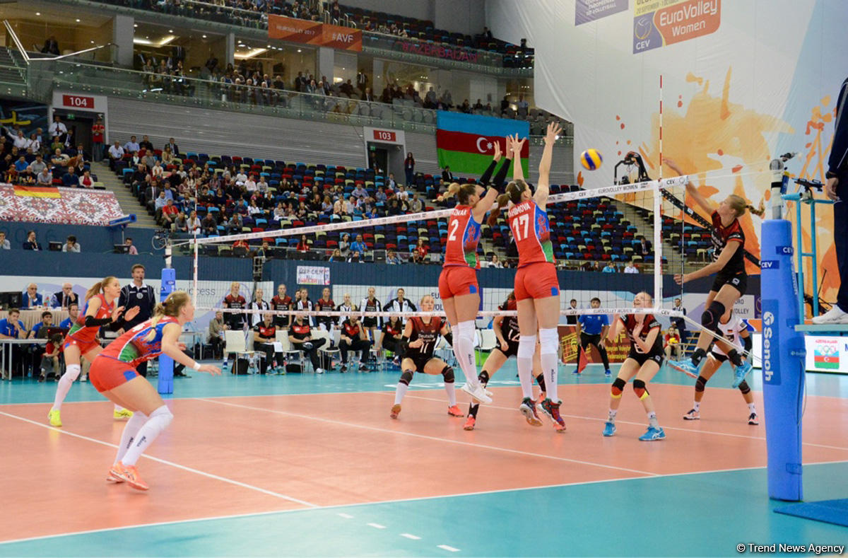 Azerbaijan’s volleyball squad defeats German team at European championship