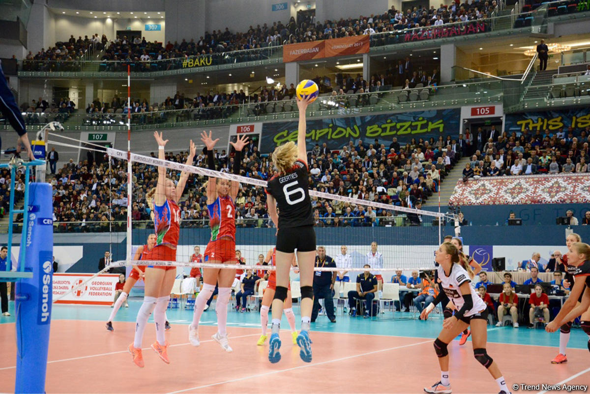 Azerbaijan’s volleyball squad defeats German team at European championship