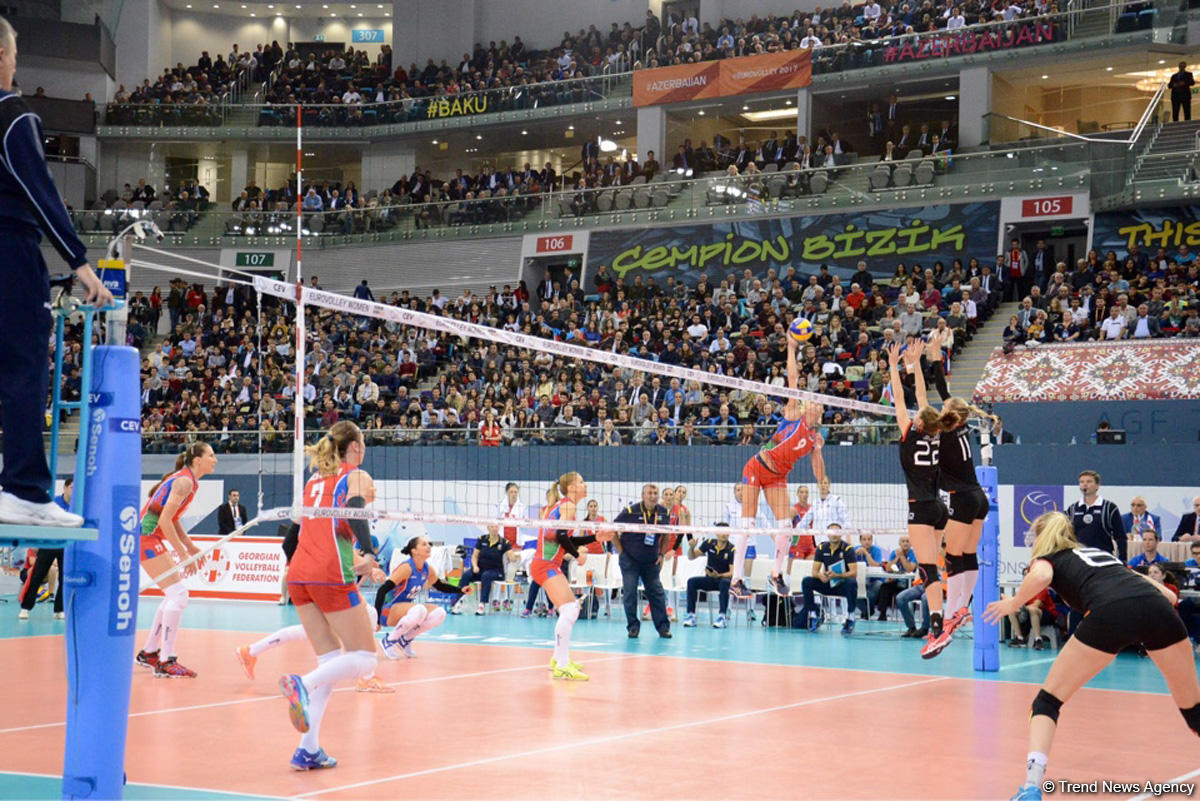 Azerbaijan’s volleyball squad defeats German team at European championship