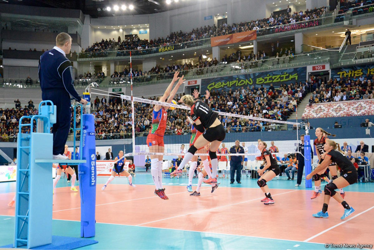 Azerbaijan’s volleyball squad defeats German team at European championship