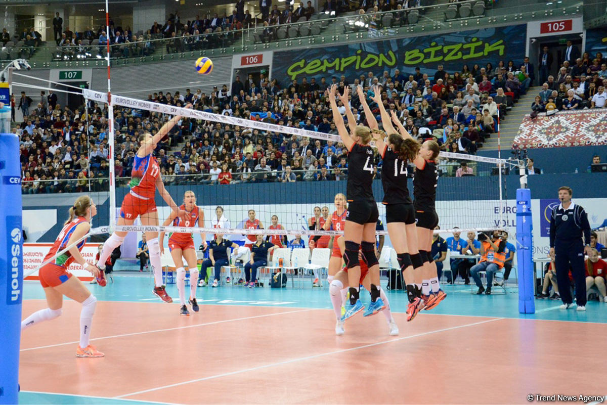 Azerbaijan’s volleyball squad defeats German team at European championship