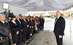 Президент Ильхам Алиев принял участие в открытии автодороги Шамахы-Чёль Гёйлер-Падар (ФОТО)