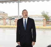 Президент Ильхам Алиев принял участие в открытии автодороги Шамахы-Чёль Гёйлер-Падар (ФОТО)