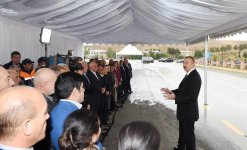 Президент Ильхам Алиев принял участие в открытии автодороги Шамахы-Чёль Гёйлер-Падар (ФОТО)