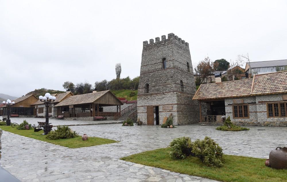 President Aliyev, his spouse view works done in Shamakhi’s Damirchi village (PHOTO)