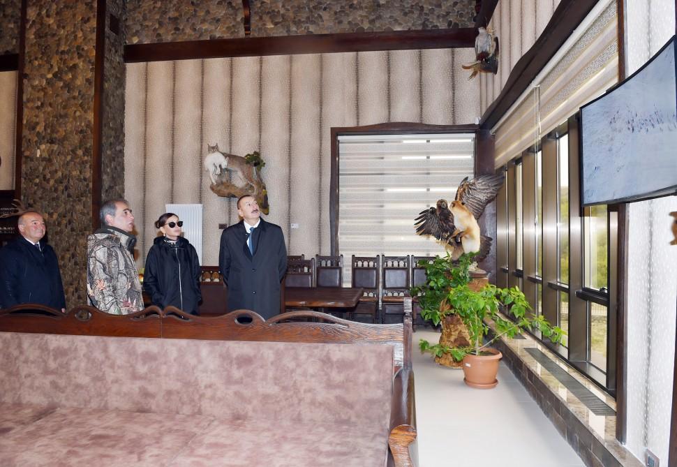 Azerbaijani president, first lady view Safari Park Shamakhi (PHOTO)