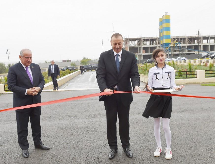 Ilham Aliyev inaugurates newly built kindergarten in Gobustan (PHOTO)