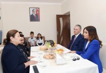 Первый вице-президент Мехрибан Алиева приняла участие в церемонии предоставления квартир в городке для вынужденных переселенцев в Масазыре (ФОТО)