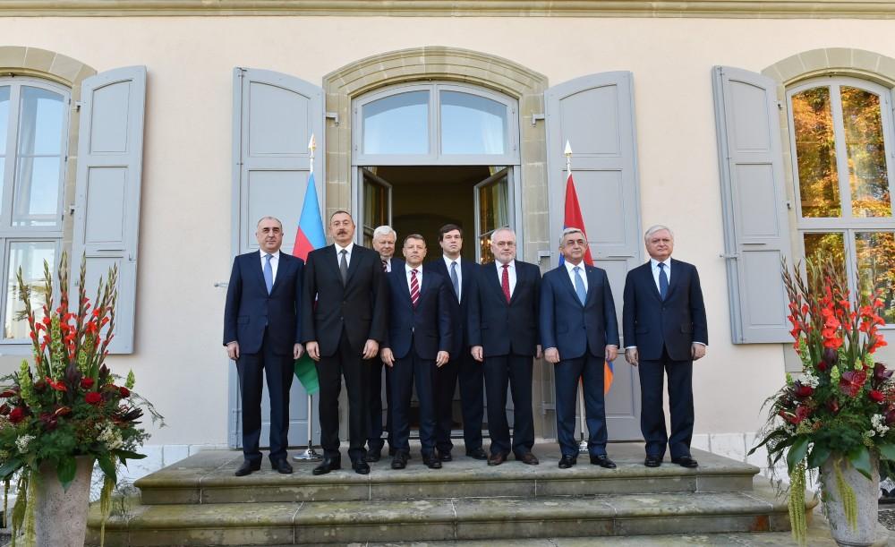 Azerbaijani, Armenian presidents meet in Geneva (PHOTO)