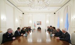 Президент Ильхам Алиев принял участников заседания Совета командующих погранвойсками СНГ (ФОТО)