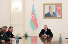 Президент Ильхам Алиев принял участников заседания Совета командующих погранвойсками СНГ (ФОТО)