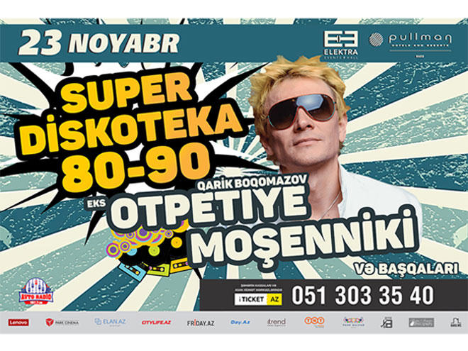 Лучшие хиты группы "Отпетые мошенники" прозвучат на "Супердискотеке 80-90-х" в Баку