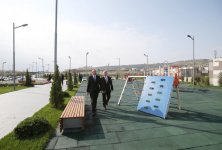 Президент Ильхам Алиев ознакомился с новым парком спорта и отдыха в Баку (ФОТО)