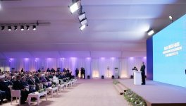 Президент Ильхам Алиев и его супруга приняли участие в церемонии открытия железной дороги Баку-Тбилиси-Карс (ФОТО)