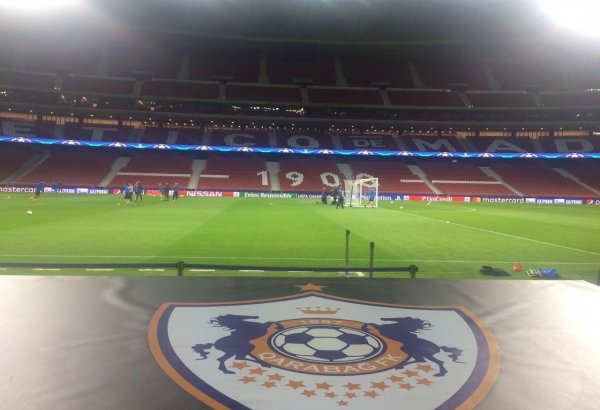 Qarabag FK conducts training before match against "Atletico" (PHOTO)