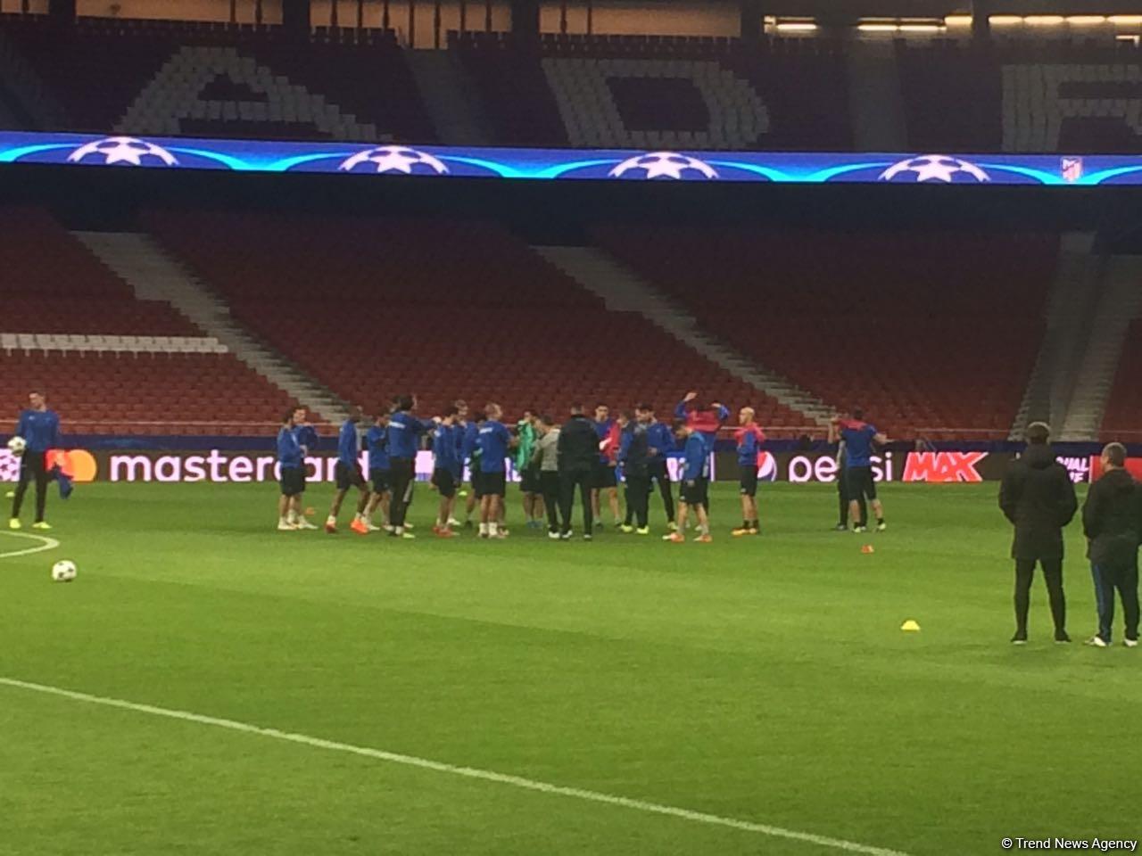Qarabag FK conducts training before match against "Atletico" (PHOTO)