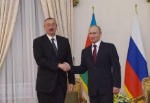 В Тегеране прошла встреча президентов Ильхама Алиева и  Владимира Путина (ФОТО) (версия 2)