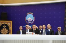 В Тегеране состоялся трехсторонний саммит глав Азербайджана, Ирана и России (ФОТО)