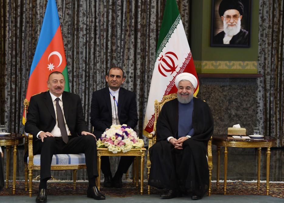Presidents of Azerbaijan, Iran discuss Karabakh conflict (PHOTO)