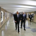 Ilham Aliyev becomes acquainted with retro carriages of Baku Metro (PHOTO) (UPDATE)